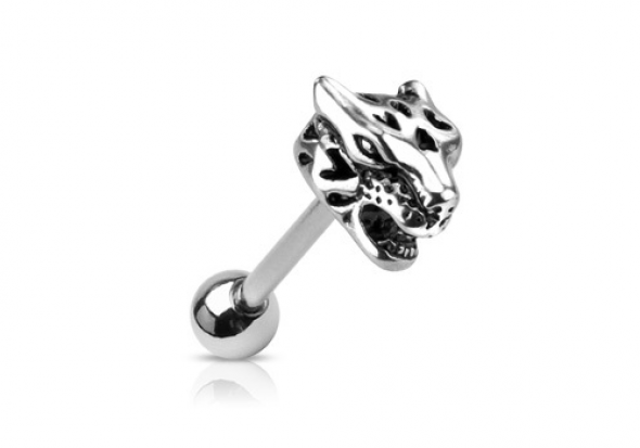 Piercing langue jaguar