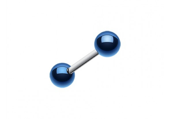 Piercing barbell Bille bleue