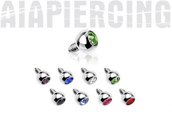 Piercing micro dermal strass