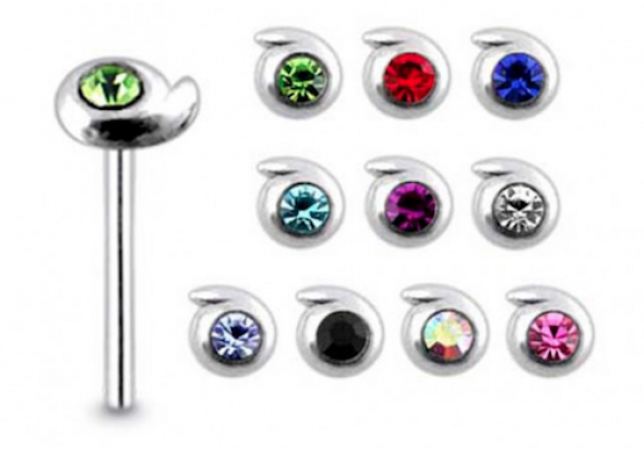 Piercing nez argent 925 spirale