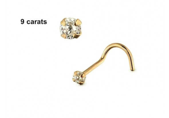 Piercing nez or 9 carats 2,5mm