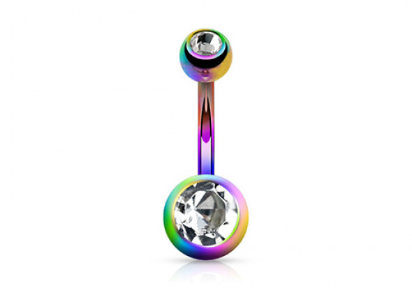 Piercing nombril anodisé essence