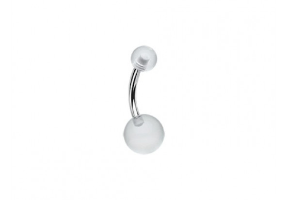 Piercing nombril ACRYLIQUE transparent