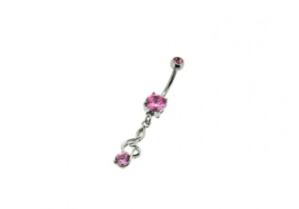 Piercing nombril fantaisie cle de sol