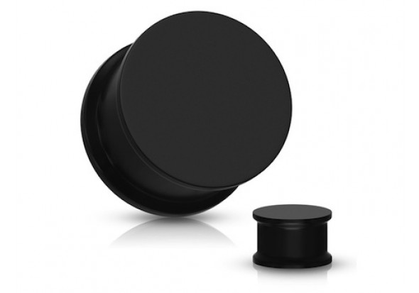 Piercing plug souple silicone noir