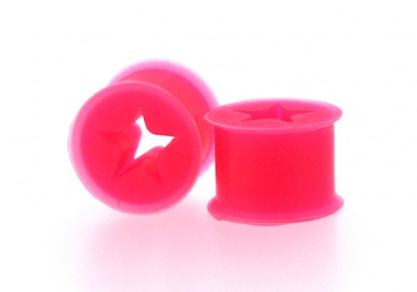 Piercing plug silicone etoile