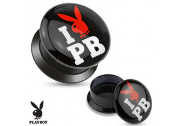 Piercing Plug acrylique lapin Playboy® bisous