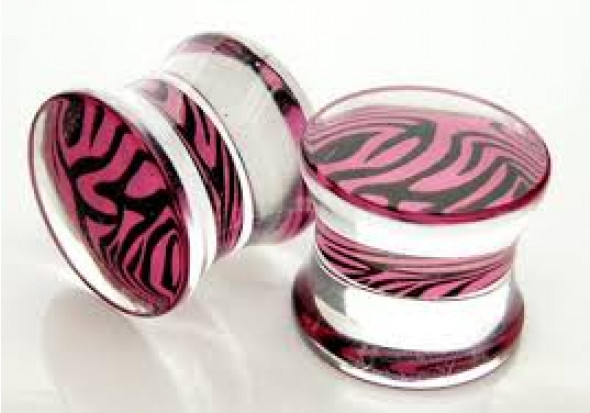 DESTOCKAGE piercing plug rose 10mm