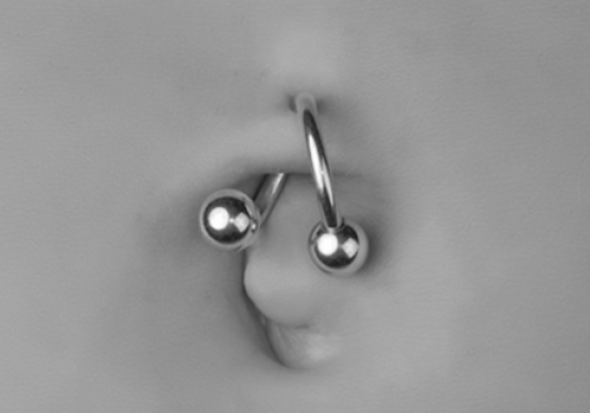 Piercing nombril spirale 1,6 mm 14 gauge Tailles aux choix 
