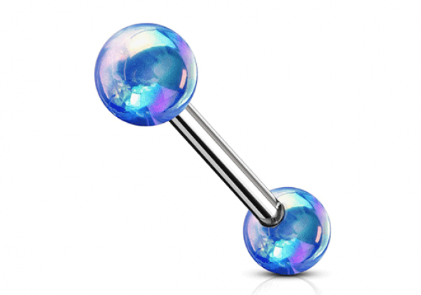 Piercing téton glace bleu