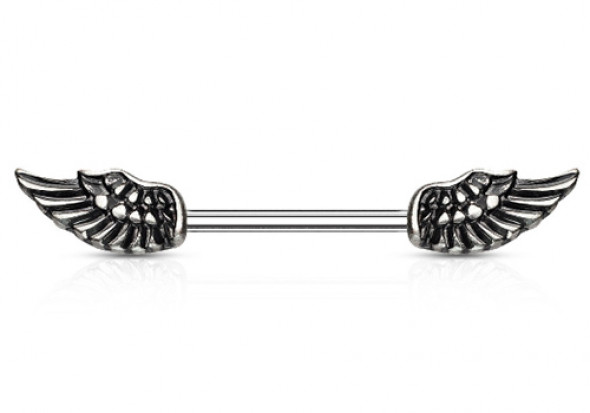 Piercing téton aile d'ange antique 