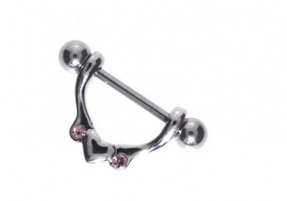 Piercing mamelon coeur