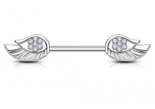 Piercing téton aile d'ange