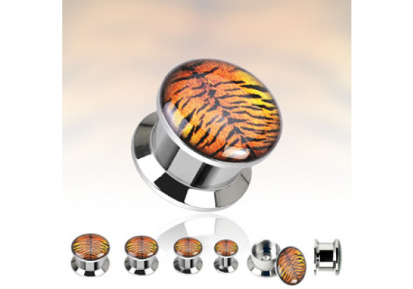 Plug motif tigré
