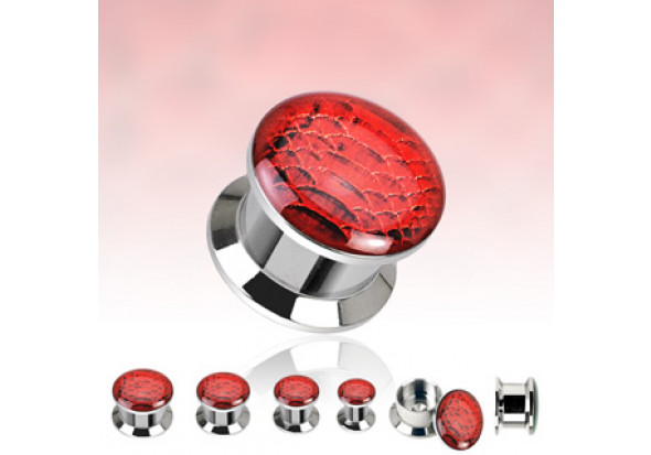 Plug acier vipère rouge
