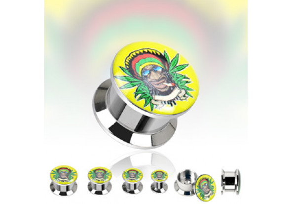 Plug acier "Rastafari Blaze"