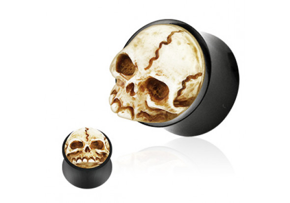 Plug crâne sculpté 