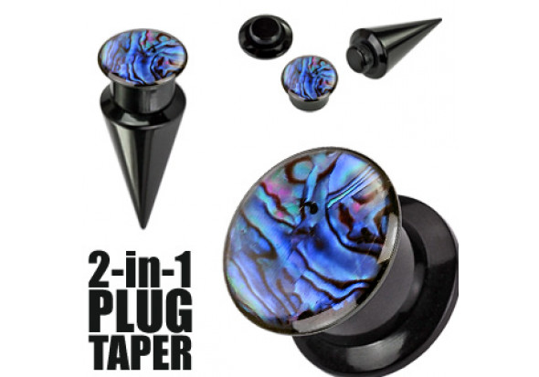 Plug abalone bleu