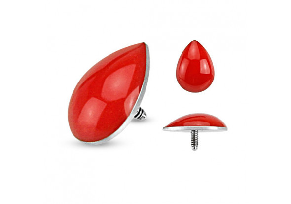 Piercing Microdermal Goutte de sang