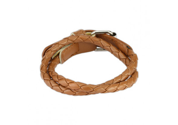 Bracelet tissé marron