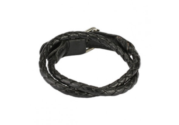 Bracelet tissé noir