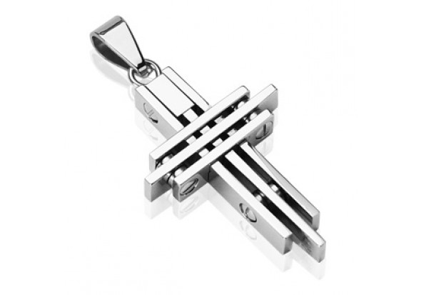 Pendentif croix moderne 