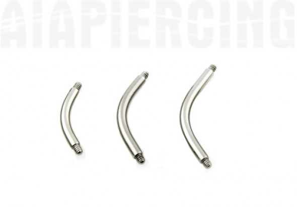 Piercing accessoire banane 10mm x 1.6mm