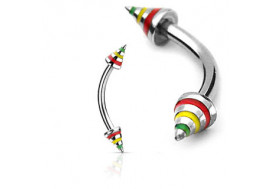 Piercing arcade Spike rasta 