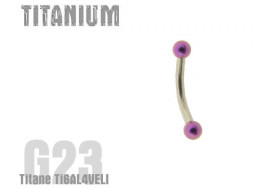 Billes titane violettes 2.5mm