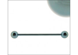 Piercing indus acier anodisé bleu clair