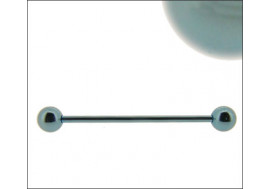 Piercing indus acier anodisé bleu clair