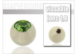 Bille cristal vert 1.6mm