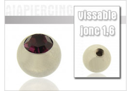 Bille cristal violet 1.6mm