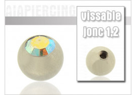 Bille cristal blanc irisé 1.2mm