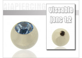 Bille cristal bleu clair 1.2mm