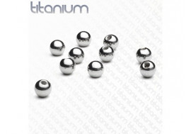 Piercing accessoire bille titane 1,6mm