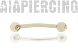 Piercing  pierres blanches