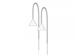 Boucle d'oreille chainette triangle