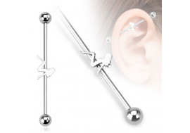 Piercing industriel motif femme sexy