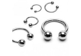 Piercing Fer à Cheval billes 1,2mm