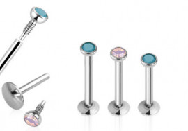 Labret opale 2mm