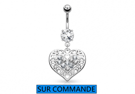 Piercing Nombril Coeur ajouré