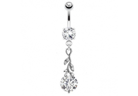 Piercing nombril arabesque