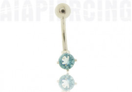 Piercing nombril pierre turquoise