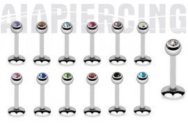 Piercing labret et strass