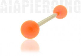 Piercing langue orange