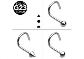 Piercing nez titane 0,8mm