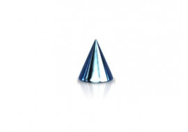 Accessoire piercing pic bleu anodisé 1.2mm