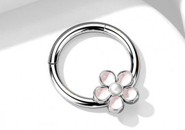 Piercing Anneau clicker fleur 