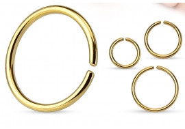 Piercing anneau discret, piercing anneau fin plaqué or